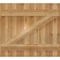 Ekena Millwork Joined Board-n-Batten Shutters w/Z-Bar, Rough Sawn Western Red Cedar, 32 1/4W x 29H, PR RBJ06Z32X029RWR - alternate 4